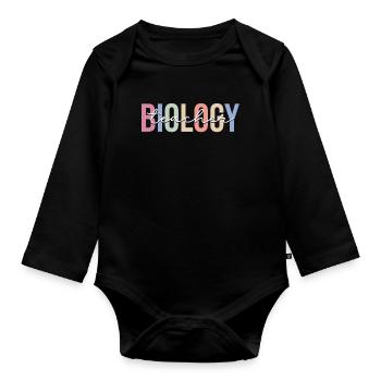 Biologiste scientifique - Body Bébé bio manches longues - noir - Devant