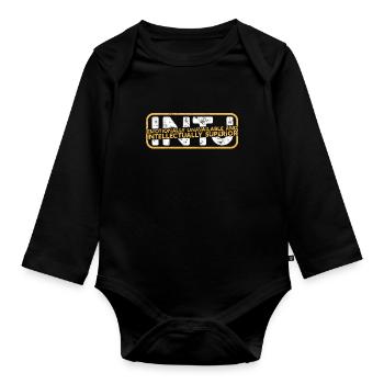 INTJ émotionnellement indisponible et intellectuellement - Body Bébé bio manches longues - noir - Devant