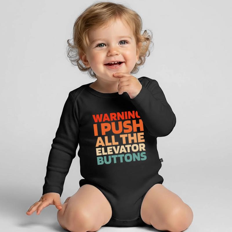 Elevator Elevator Organic Longsleeve Baby Bodysuit