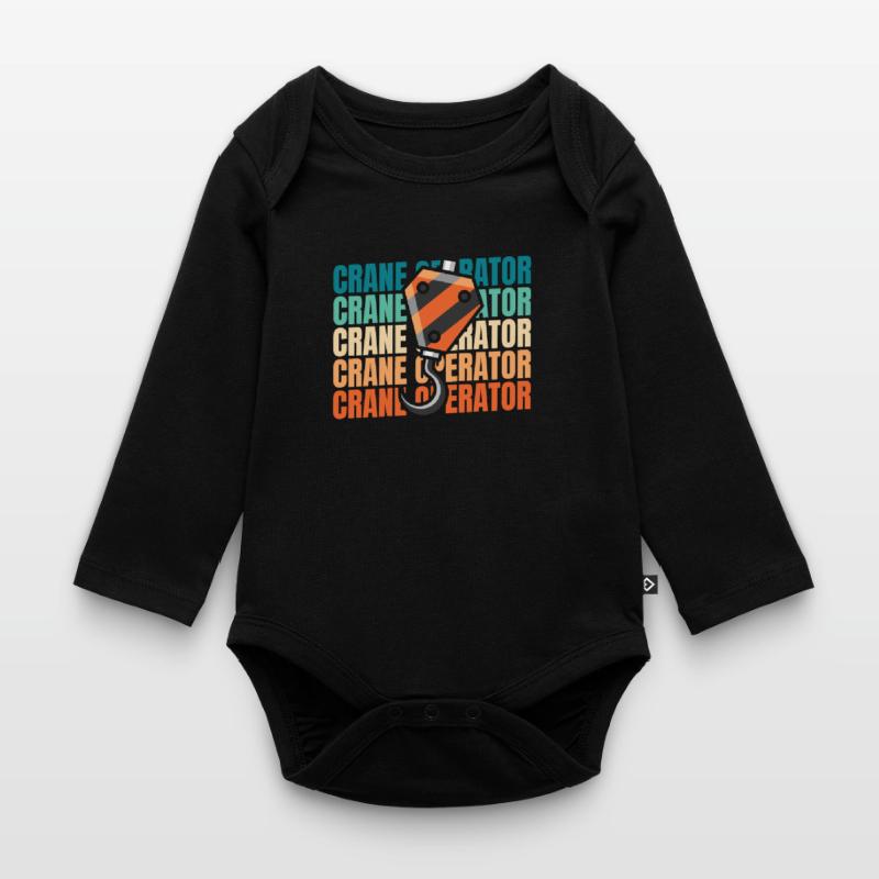 Crane Operator Crane Operator Organic Longsleeve Baby Bodysuit