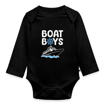 Croisière - Body Bébé bio manches longues - noir - Devant
