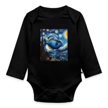 Humuhumunukunukuapuaa Reef Triggerfish Starnac - Organic Longsleeve Baby Bodysuit - black - Front