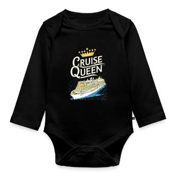 Croisière - Body Bébé bio manches longues - noir - Devant