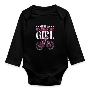 VTT VTT VTT - Body Bébé bio manches longues - noir - Devant