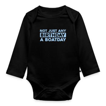 Kreuzfahrt Birthday Cruise - Baby Bio-Langarm-Body - Schwarz - Vorne