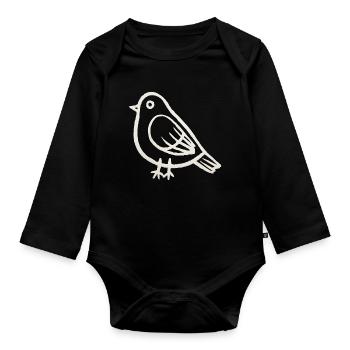 Tauben, Tauben, Tauben, Geschenk, Taubenzüchter, - Baby Bio-Langarm-Body - Schwarz - Vorne