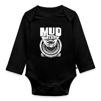 Pottery Pottery Pottery Mud Matters - Organic Longsleeve Baby Bodysuit - black - Front