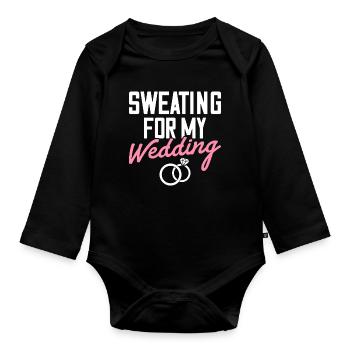 Bridal Party Bachelorette Schwitzen für meine Hoch - Baby Bio-Langarm-Body - Schwarz - Vorne