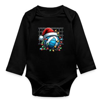 Jokgu Korean Sports Jok Gu Santa Hat Xm - Body Bébé bio manches longues - noir - Devant