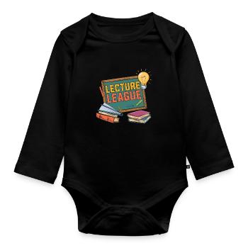 University Lecturer Team - Organic Longsleeve Baby Bodysuit - black - Front