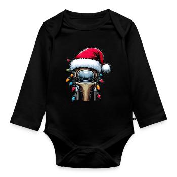 Remplacement de l’articulation du genou Chirurgie bionique Fièvre de Noël - Body Bébé bio manches longues - noir - Devant