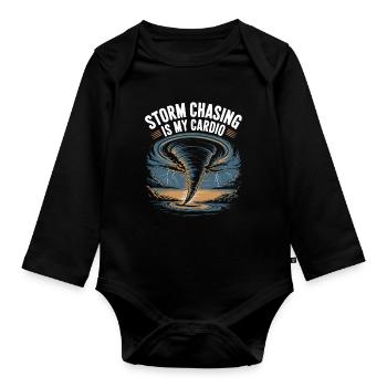 Costume de chasseur de tempête Chasseur de tempête - Body Bébé bio manches longues - noir - Devant