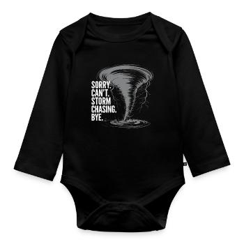 Costume de chasseur de tempête Chasseur de tempête - Body Bébé bio manches longues - noir - Devant
