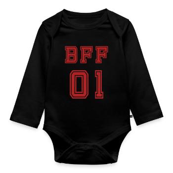 BFF Meilleur ami Meilleur ami - Body Bébé bio manches longues - noir - Devant