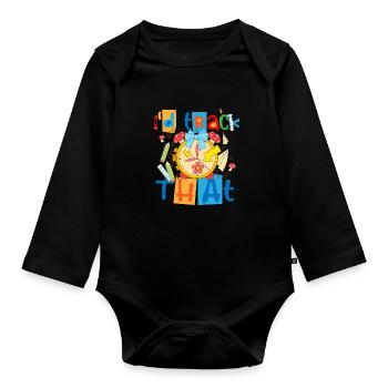 Secrétaire pour les présences, je suivrais ça - Body Bébé bio manches longues - noir - Devant