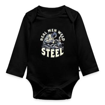 Welder Welding Specialist - Organic Longsleeve Baby Bodysuit - black - Front