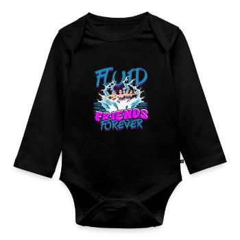 Synchronschwimmen Synchro Schwimmer - Baby Bio-Langarm-Body - Schwarz - Vorne