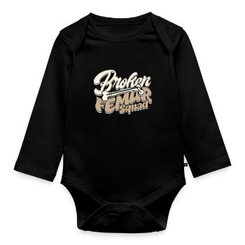 Beinbruch Broken Femur Squad - Baby Bio-Langarm-Body - Schwarz - Vorne