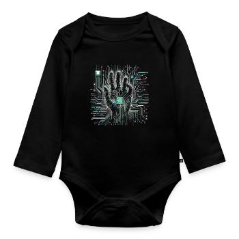 Informatik Informatiker Programmierer - Baby Bio-Langarm-Body - Schwarz - Vorne