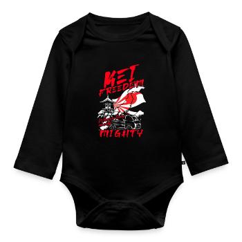 Kei Truck : là où le minuscule rencontre le puissant - Body Bébé bio manches longues - noir - Devant