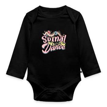 Chiropractor Physiotherapist Spinal Tap Dance - Organic Longsleeve Baby Bodysuit - black - Front