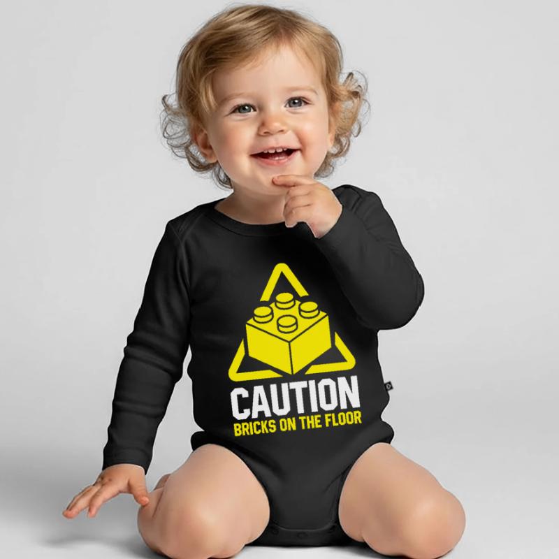 Brick Builder Brick Building Master Builder Organic Longsleeve Baby Bodysuit