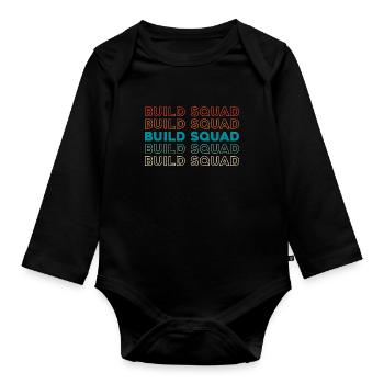 Carpet Installer Kader - Organic Longsleeve Baby Bodysuit - black - Front