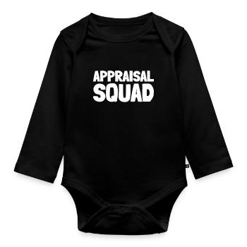 Boiler operator cadre - Organic Longsleeve Baby Bodysuit - black - Front