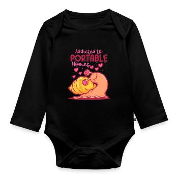 Moules de collection de moules - Body Bébé bio manches longues - noir - Devant