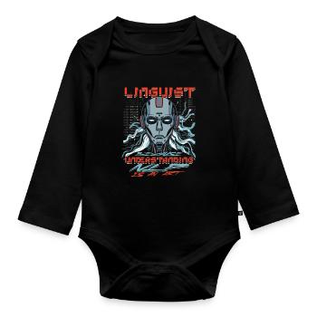 Computerlinguist Understanding NLP Is An Art - Baby Bio-Langarm-Body - Schwarz - Vorne