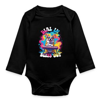 Synthesizer Synth Kick Drum DAW Dial In Bliss Out - Organic Longsleeve Baby Bodysuit - black - Front