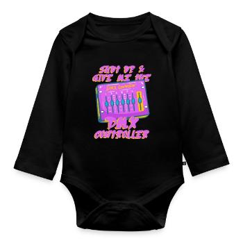 Lighting Technician Lighting Technician - Organic Longsleeve Baby Bodysuit - black - Front