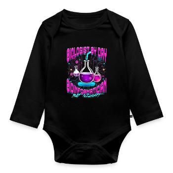 Analyste en bioinformatique Bioinformatican - Body Bébé bio manches longues - noir - Devant
