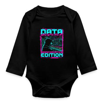 Data Whisperer Bioinformatics Edition - Organic Longsleeve Baby Bodysuit - black - Front