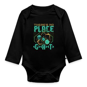 Bioinformatics Analyst No Place Like - Organic Longsleeve Baby Bodysuit - black - Front