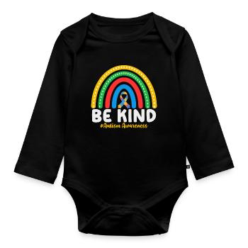 Autism Awareness - Baby Bio-Langarm-Body - Schwarz - Vorne