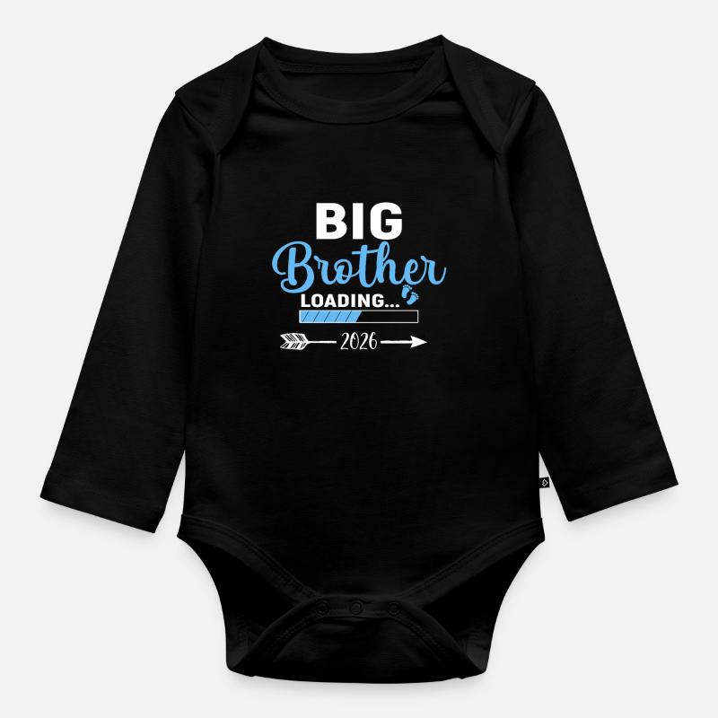 Big Brother ist 2026 Loading - Baby Bio-Langarm-Body - Schwarz