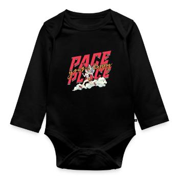 Marathon Marathons Coureurs Running - Body Bébé bio manches longues - noir - Devant