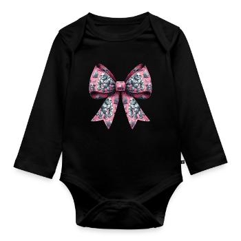 Coquette arc golem motif juif folklore juif - Body Bébé bio manches longues - noir - Devant