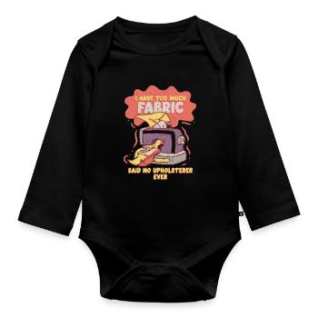 Polsterer Polsterin Polsterei - Baby Bio-Langarm-Body - Schwarz - Vorne