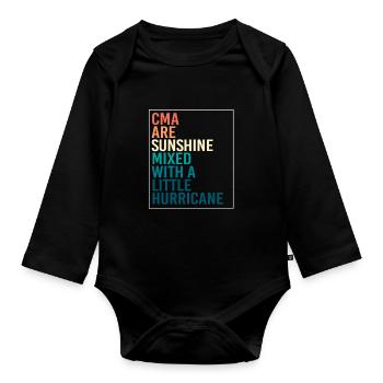 Arzthelferin MFA - Baby Bio-Langarm-Body - Schwarz - Vorne