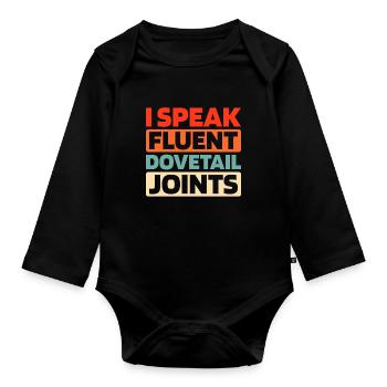 Carpenter Carpenter - Organic Longsleeve Baby Bodysuit - black - Front