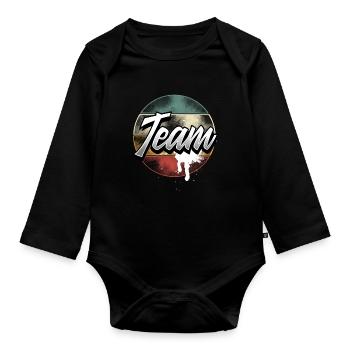 Team - Baby Bio-Langarm-Body - Schwarz - Vorne