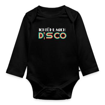 ICH FÜHL MICH DISCO - Baby Bio-Langarm-Body - Schwarz - Vorne