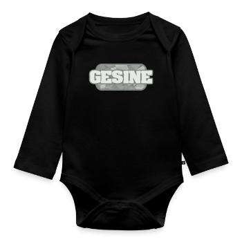 Bio Gesine - Baby Bio-Langarm-Body - Schwarz - Vorne