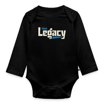 Adopt Legacy: Rescue Pride Tee - Baby Bio-Langarm-Body - Schwarz - Vorne