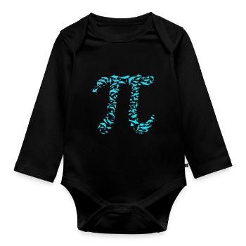 Pi - Baby Bio-Langarm-Body - Schwarz - Vorne