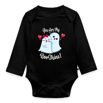 You Are My Boo Shine Halloween Cute Ghosts T Shirt - Baby Bio-Langarm-Body - Schwarz - Vorne
