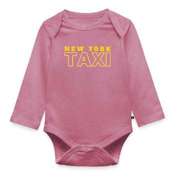 new york taxi - Body Bébé bio manches longues - mauve - Devant