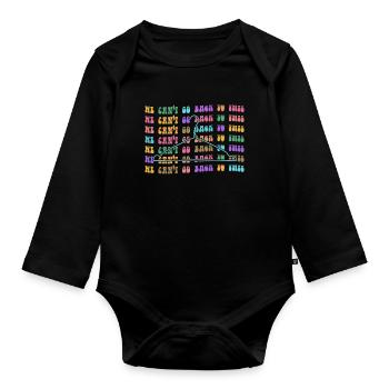 Nous ne pouvons pas revenir à ce choix pro - Body Bébé bio manches longues - noir - Devant